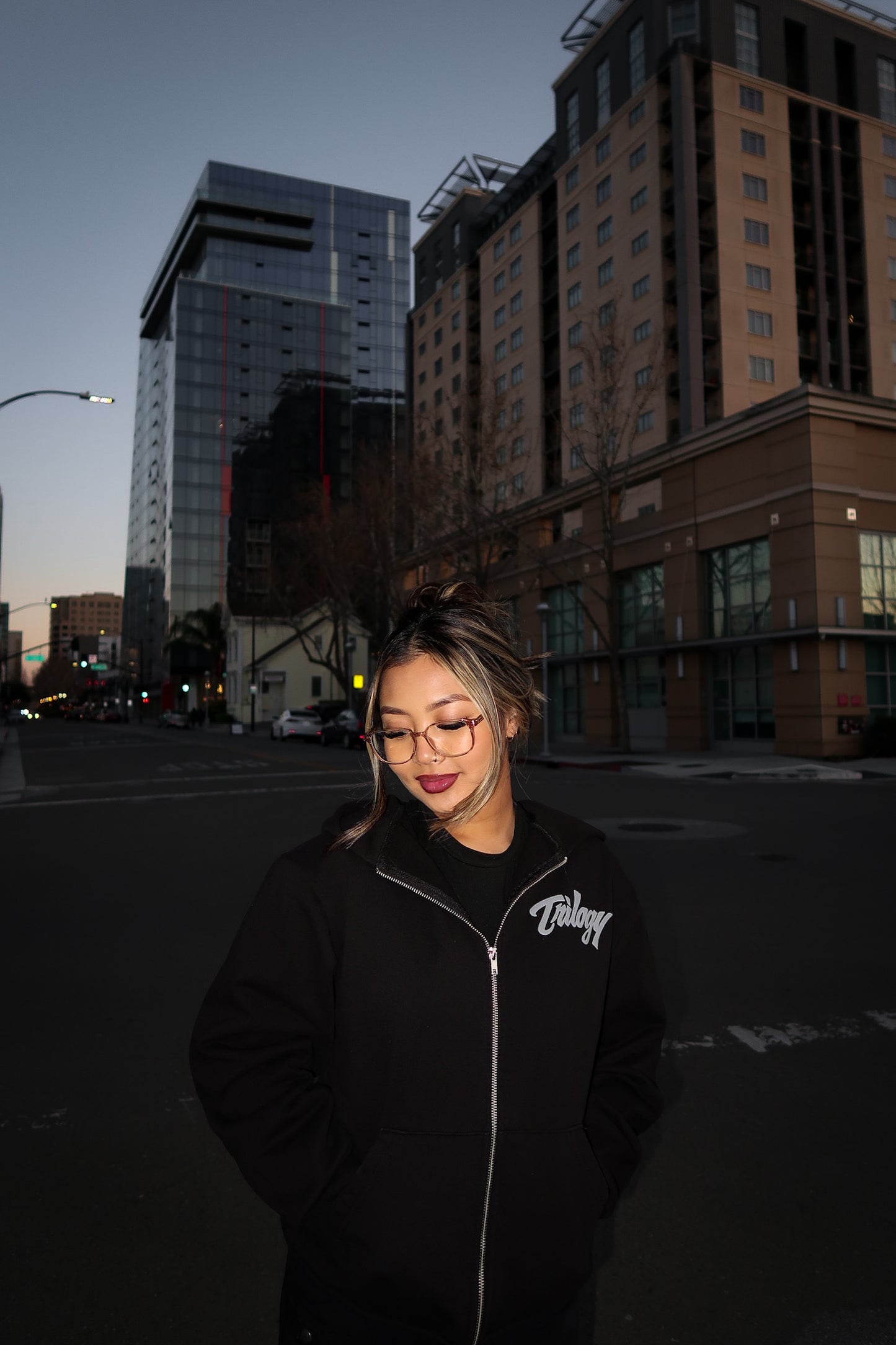 Puff Print Zip Up